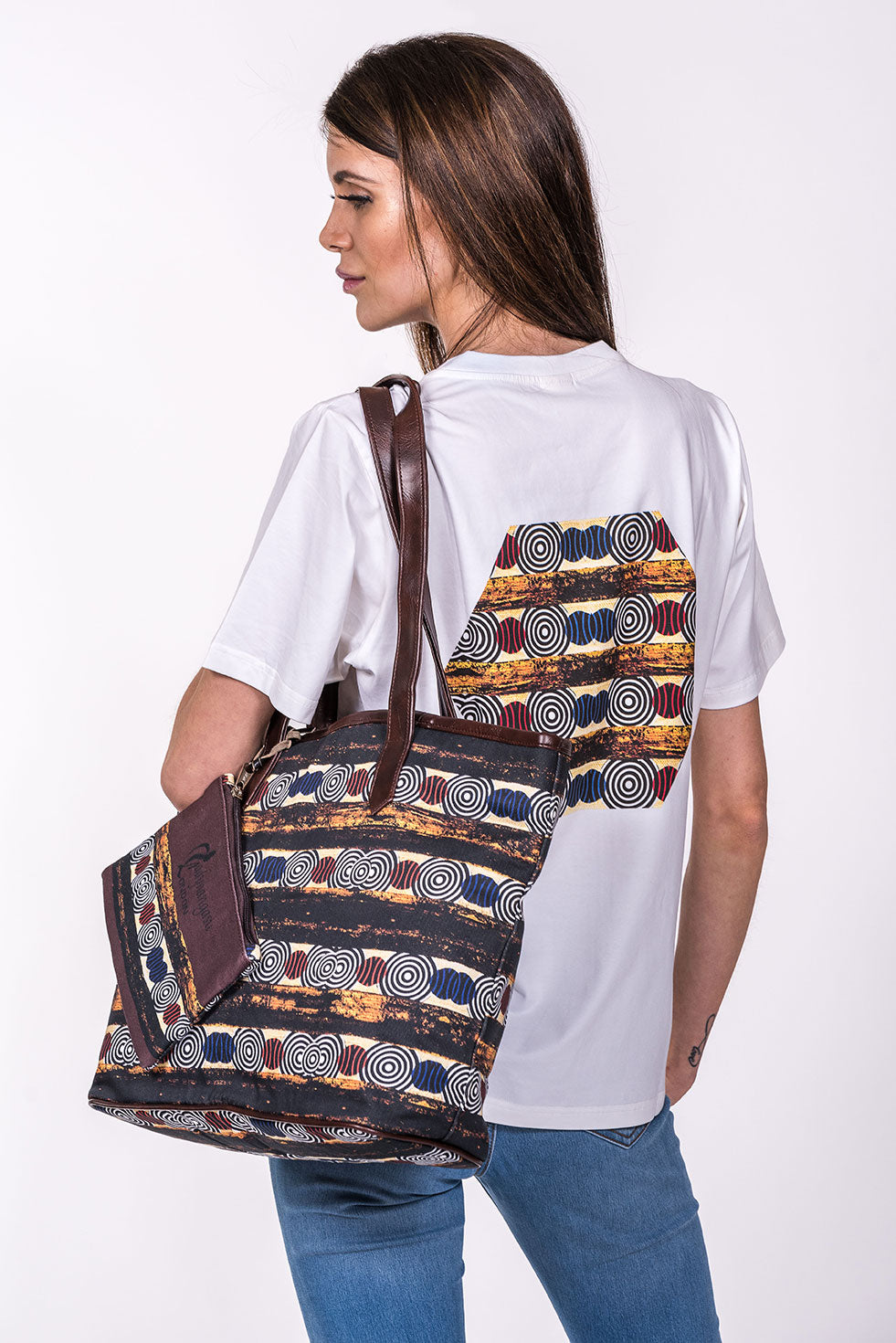 Mgomba print shoulder Bag